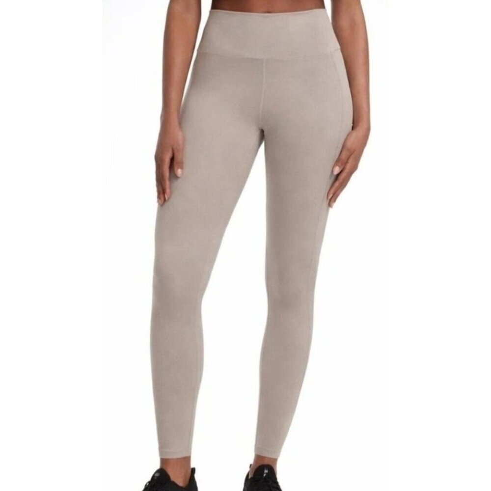 NWT Danskin Women's L Beige Lightweight Satellite Leggings